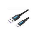CABLE USB-C TO USB2.0/1.5M BLACK CORBG VENTION
