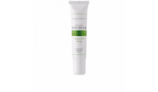 ALMA SECRET EYE CREAM antiedad con aguacate, té verde & cafeína 10 ml