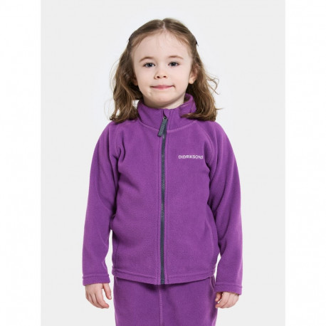 Fliispusa Didriksons Monte Kids' Full-Zip 10 lilla - 100