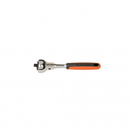 Bahco 1/4" swivel head ratchet – 270° rotation, 72 teeth, 149mm, steel with micro-matte finish