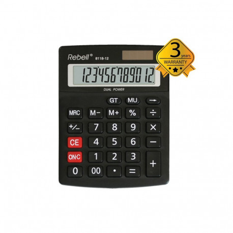 Calculator Semi-Desktop Rebell 8118-12