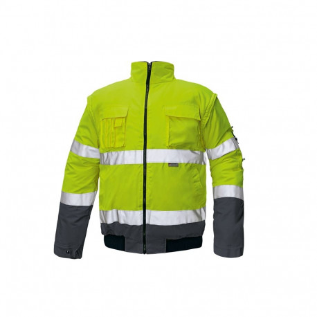 Cerva Clovelly Hi-Vis talvejope kollane/navy S