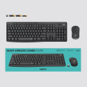 Klaviatuur+hiir Logitech Silent Wireless Combo MK295 Graphite/must US/Int.English 2YW