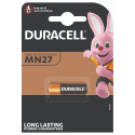 Patarei Duracell MN27 12V 18mAh h28mm d7.7mm - tõkkepuu- ja autopultides, turvaseadmetes jne. 27A L8