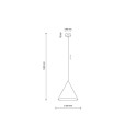 LAMP PENDANT CONO M E27 15W