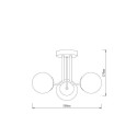 CEILING LIGHT RAILE 3XE27 GOLD CEILING LIGHT RAILE 3XE27 GOLD