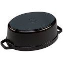 Staub Oval Cocotte, 29cm cast iron, black