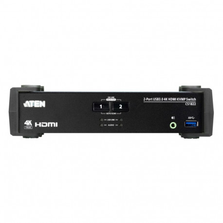 ATEN 2-port USB3.0 4K HDMI KVMP, audio