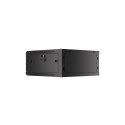 RACK CABINET 19" WALL-MOUNT 4U/600X600 (FLAT PACK) V2 BLACK LANBERG
