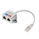 RJ45->2X RJ45 LAN SPLITTER ADAPTER FTP CABLE 15CM LANBERG
