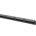 PATCH PANEL 24 PORT 1U 19" CAT.6 UTP BLACK LANBERG
