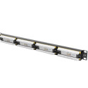 PATCH PANEL 24 PORT 1U 19" CAT.6 UTP BLACK LANBERG