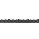 PATCH PANEL 24 PORT 1U 19" CAT.6 UTP BLACK LANBERG