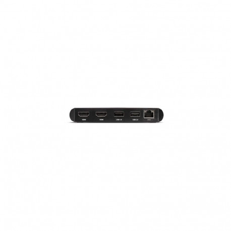 Thunderbolt 3 mini dokk HDMI USB RJ-45, must
