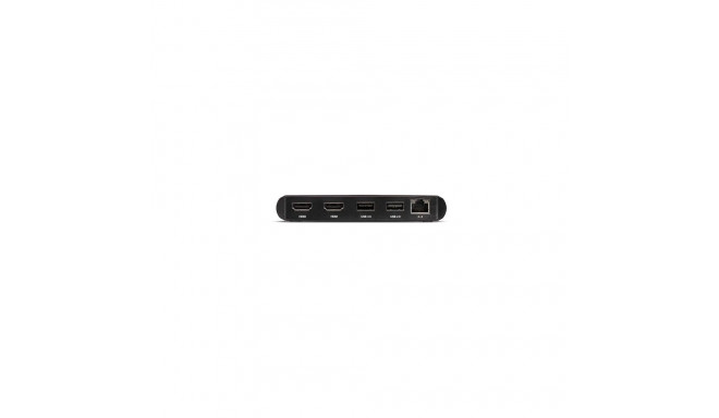 Thunderbolt 3 mini dokk HDMI USB RJ-45, must