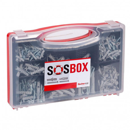 Fischer SOSBOX Dowel S plus FU with screws - light gray - 360-part