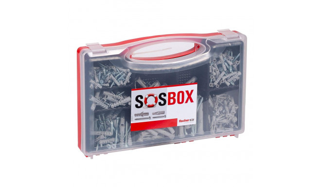 Fischer SOSBOX Dowel S plus FU with screws - light gray - 360-part