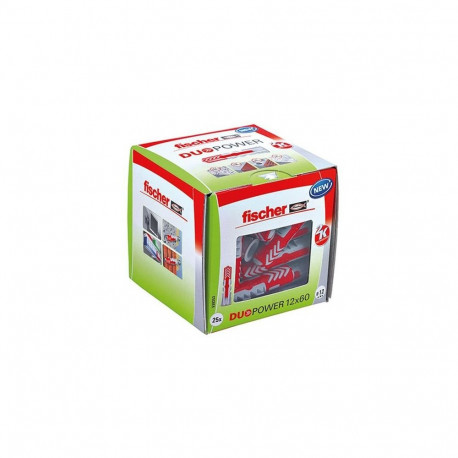 DUOPOWER tüüblid 12x60 LD 25tk, helehall/punane