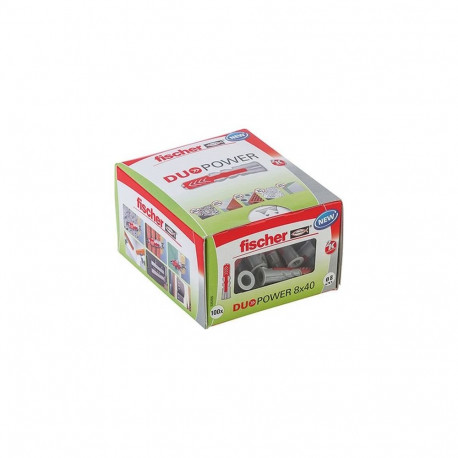 Dübel DUOPOWER 8x40 LD (hellgrau/rot, 100 Stück)