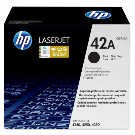 HP LaserJet toonerikassett 42A, originaal, must