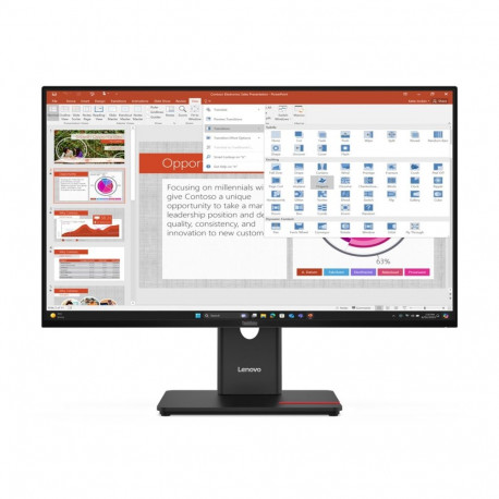 Lenovo monitor ThinkVision T27-40 27" IPS FHD AG 4ms 300 niti 120Hz HDMI, DP, USB + MC60 kaamera 4XC