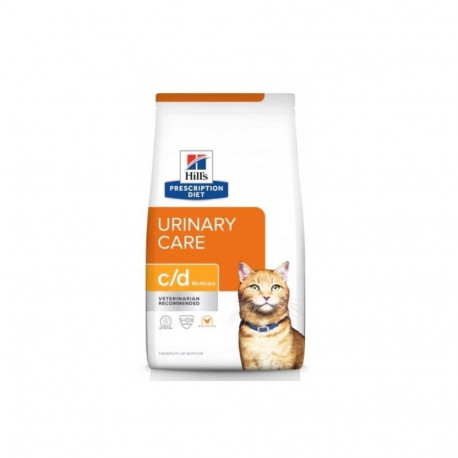 HILL'S PRESCRIPTION DIET Feline c/d Urinary Care Multicare Dry cat food Chicken 8 kg