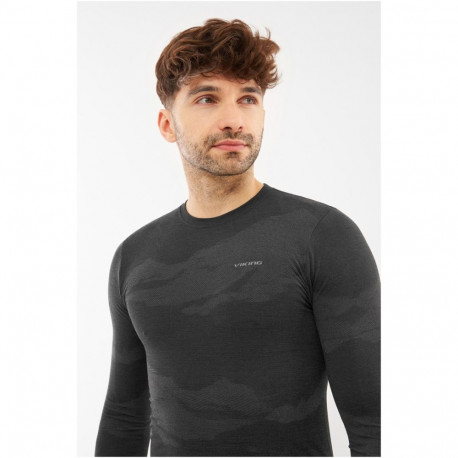 VIKING Gasher Man Set Merino men's underwear, size L, black