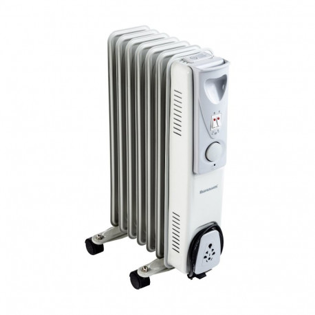 Ravanson elektriline õliradiaator OH-07 1500W siseruumides kasutamiseks, hall