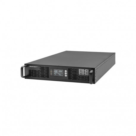 Qoltec Uninterruptible Power Supply (UPS) for RACK | 3kVA | 3000W | Power Factor 1.0 | LCD | EPO | U