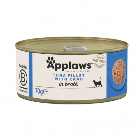 APPLAWS Tuna fillet with crab in broth - wet cat food - 70g