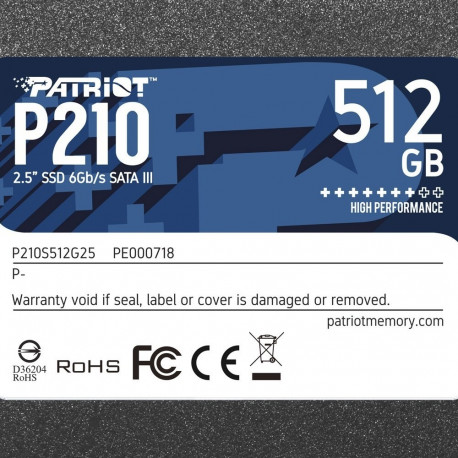 Patriot Memory P210 2.5" 512 GB Serial ATA  III