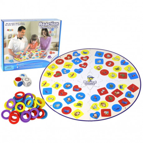 Gra Planszowa Logiczna Na Refleks i Spostrzegawczość