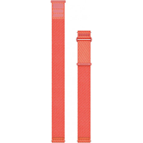 Garmin watch strap Quick Release ComfortFit Fabric 20mm, coral/red pink