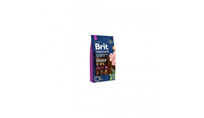 Brit 8595602526284 dogs dry food 1 kg Adult Chicken