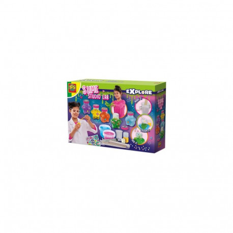 SES Creative Explore 25143 Slime Studio Lab - STEM Craft Kit for Kids Aged 5+ - Create Your Own Slim