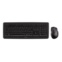 CHERRY DW 5100 keyboard Mouse included Universal RF Wireless French Black