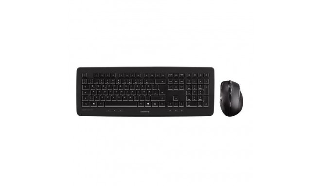 CHERRY DW 5100 keyboard Mouse included Universal RF Wireless French Black