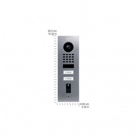 "DoorBird IP Video Türst. D1102FV Fingerpr. Edels. V2A, Unterpu"