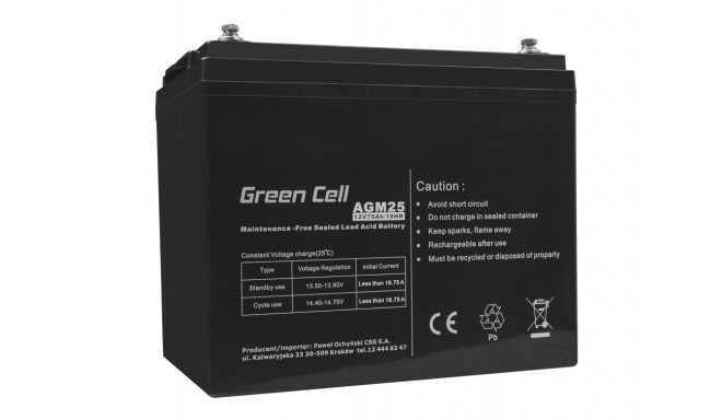 Battery AGM GC 12V 75Ah