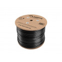 Cable LAN UTP KAT-6 305M wire outdoor gel CU fluke passed, black