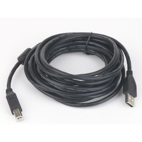 Cable USB 2.0 AM-BM 1.8m (with ferrite) black