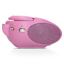 Lenco SCD-24 kaasaskantav raadio CD-mängijaga roosa Lenco SCD-24 kaasaskantav raadio CD-mängijaga roosa
