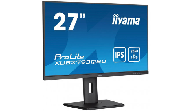 68,6 cm/27" (2560x1440) Iiyama XUB2793QSU-B7 äriklassi QHD IPS 1 ms must