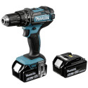 Juhtmeta lööktrell MAKITA DHP482RTJ, 18 V, 2 x 5.0 Ah Li-ion, 62/36 Nm