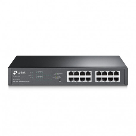 TP-LINK TL-SG1016PE veebihallatav lauaarvuti/räkitav gigabitine Ethernet-lüliti, 16 porti, 8 PoE+ po