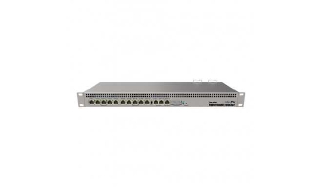 Mikrotik RB1100AHx4 1U juhtmega Etherneti ruuter, Quad core 1.4GHz CPU, 1 GB RAM, 128 MB, 13xGigabit