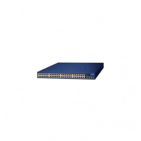 48-Port 10/100/1000T 802.3at PoE + 4-Port 1000X SFP Gigabit Ethernet Switch