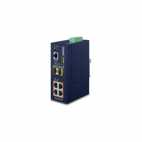 Switch: 4 x 10/100/1000Mbps PoE+, 2 x SFP, 1 x RJ-45 console, Layer 2/4