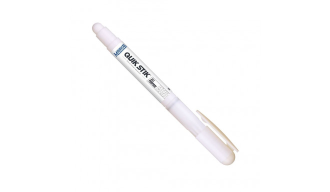 Markal Quik Stik paintstik mini 6mm – white solid paint marker, twist-up plastic holder, fast-drying