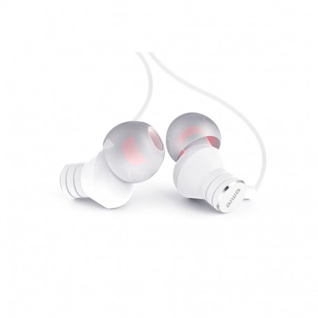 USB-C kõrvaklapid sisseehitatud mikrofoni ja juhtmega kaugjuhtimispuldiga, valge